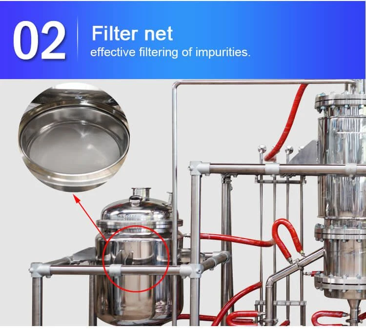 molecular distillation distilled machine filter net